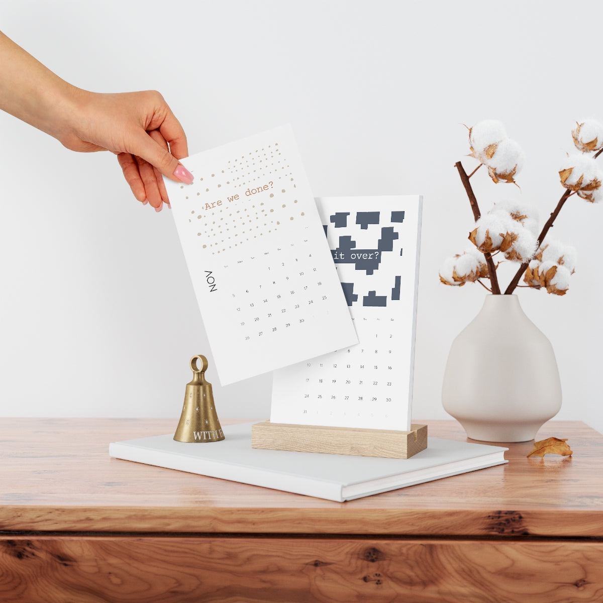 Semester Ends Vertical Desk Calendar (2023)