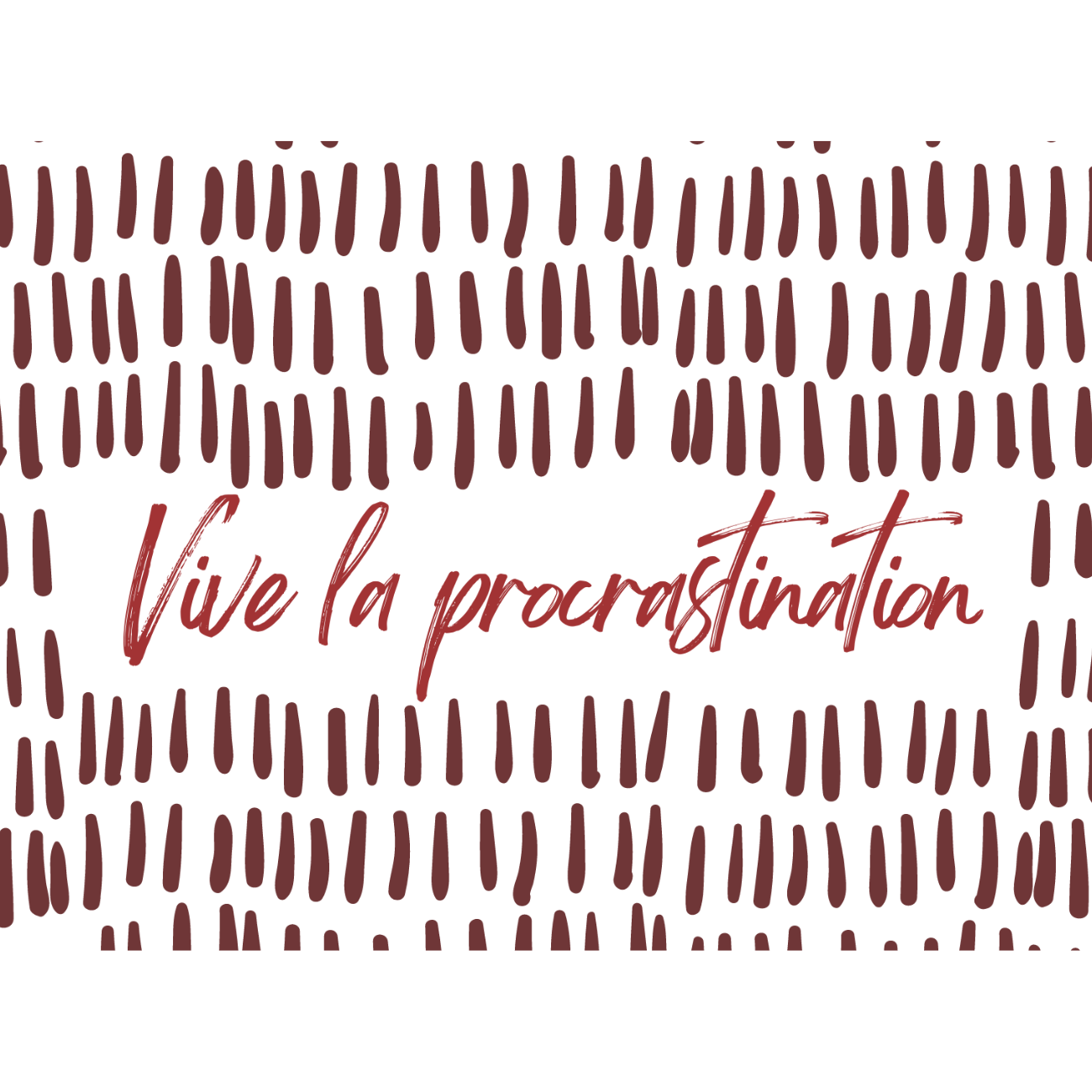 Vive la procrastination Cotton Tote